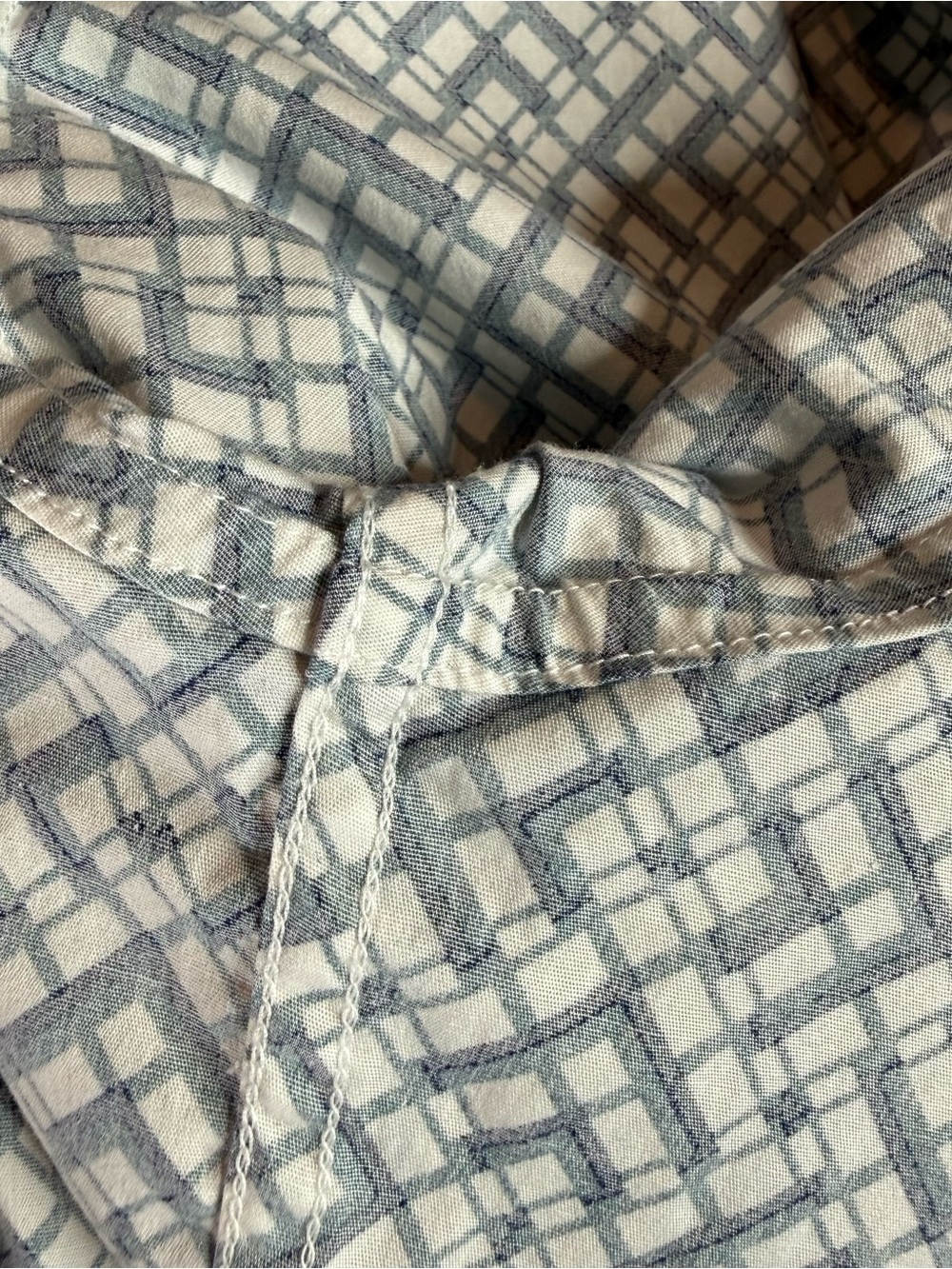 Robert Graham Classic Fit XL Geometric Print Button Down Shirt Blue Teal - Picture 9 of 16
